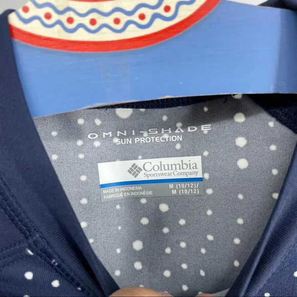 Columbia Omnishade sun protector shirt Med 10 12 - Picture 4 of 4